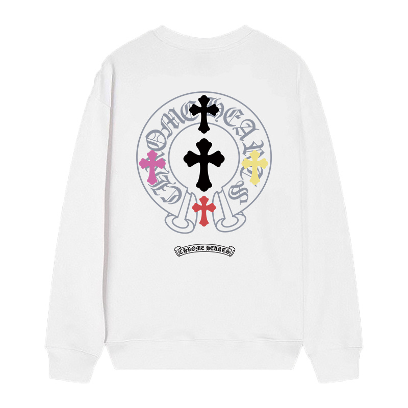 Chrome Hearts Camouflage Cemetery Cross White Long Sleeve