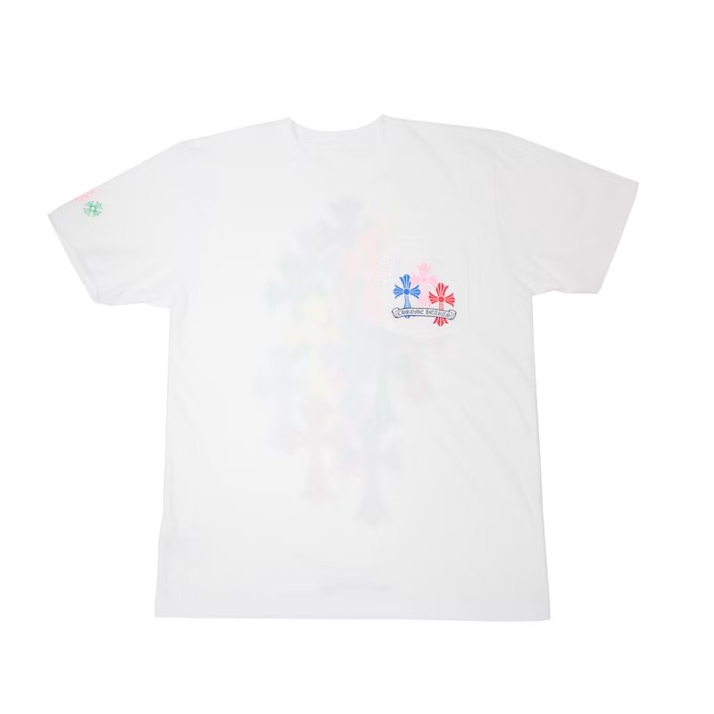 Chrome Hearts Multi Color Cross Cemetery T-shirt