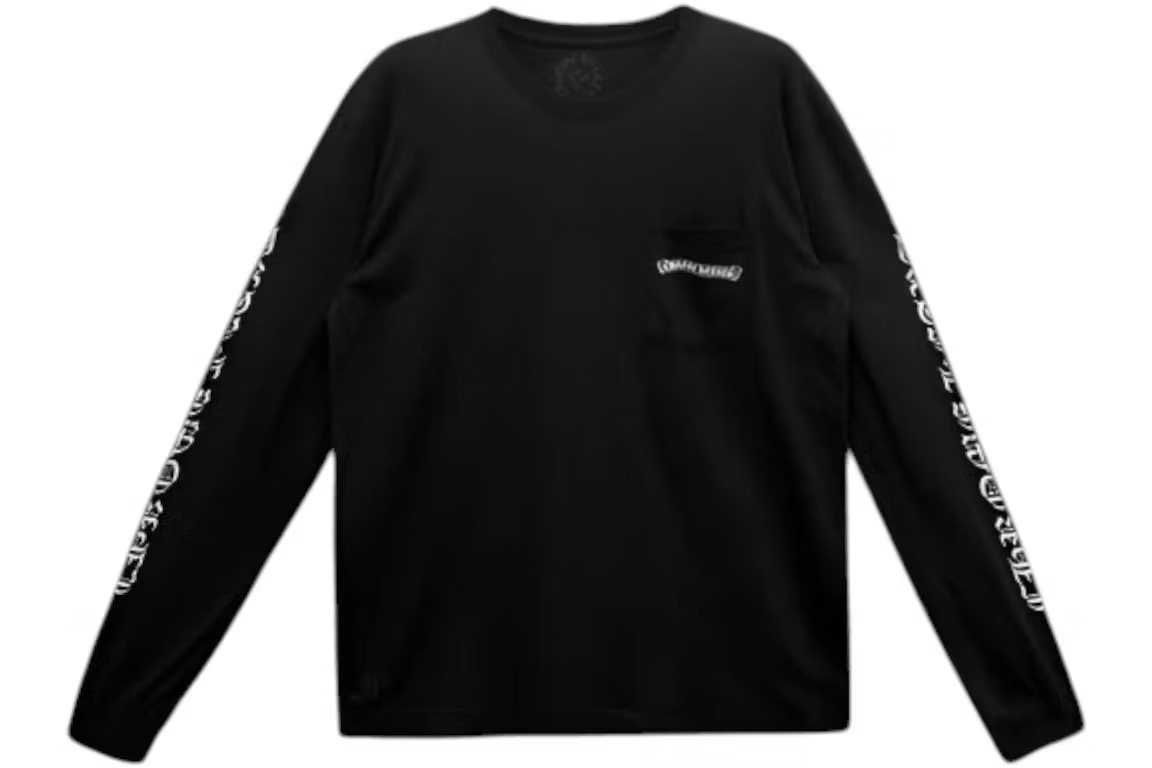 Chrome Hearts Scroll Logo LS Pocket T-shirt