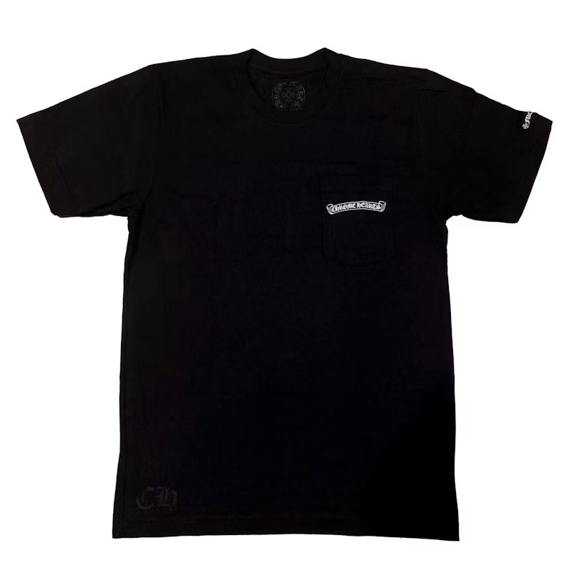 Scroll Logo Chrome Hearts T-shirt